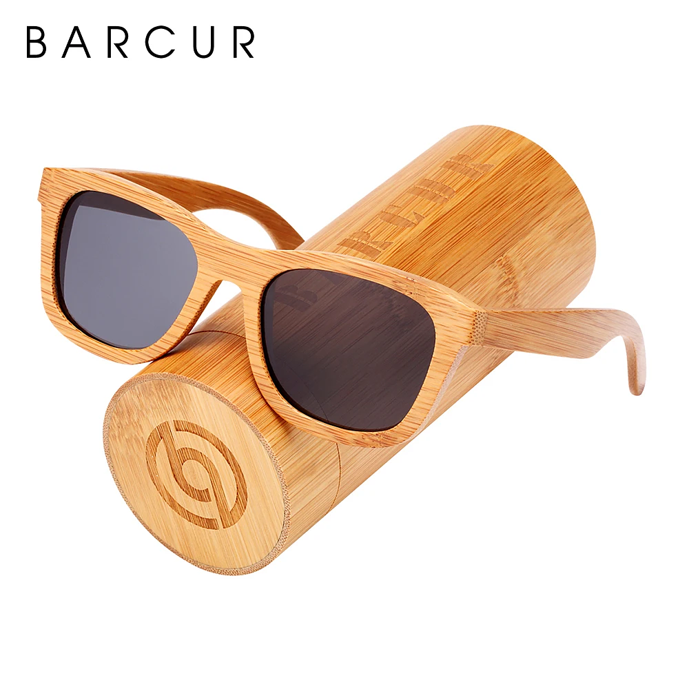 Retro Square Sun Glasses Polarized Sunglasses Natural Bamboo Handmade Wood Sunglasses Beach Wooden UV400