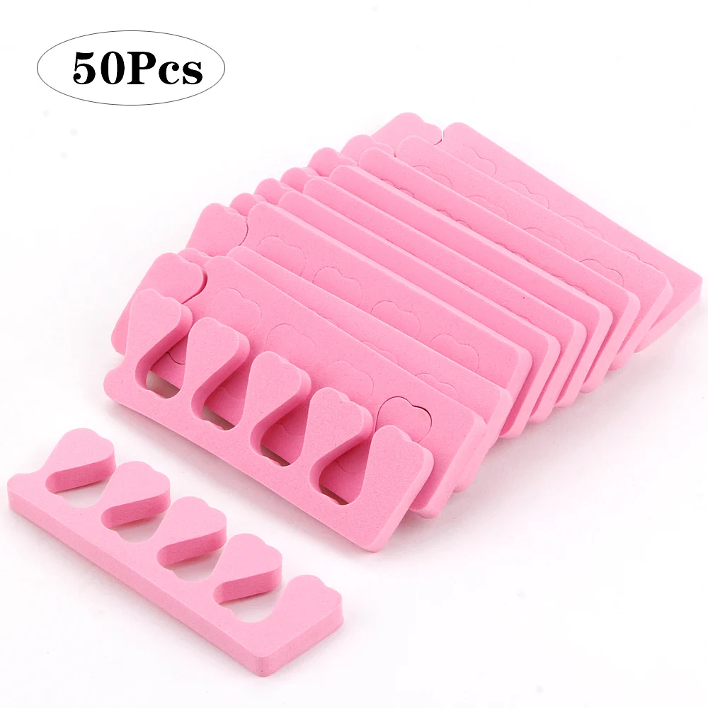 10/20/50Pcs Toe Separator Spacer Pedicure Divider Soft Sponge Manicure Nails