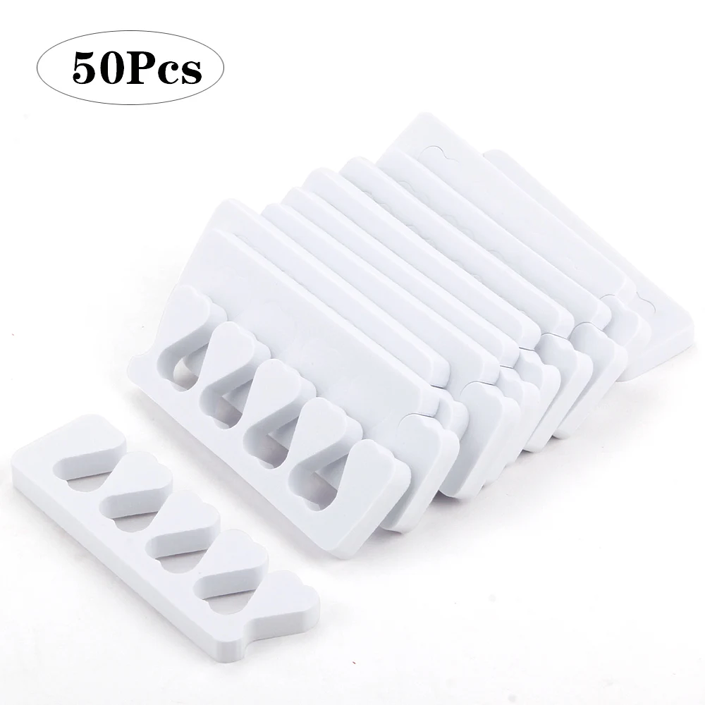 10/20/50Pcs Toe Separator Spacer Pedicure Divider Soft Sponge Manicure Nails