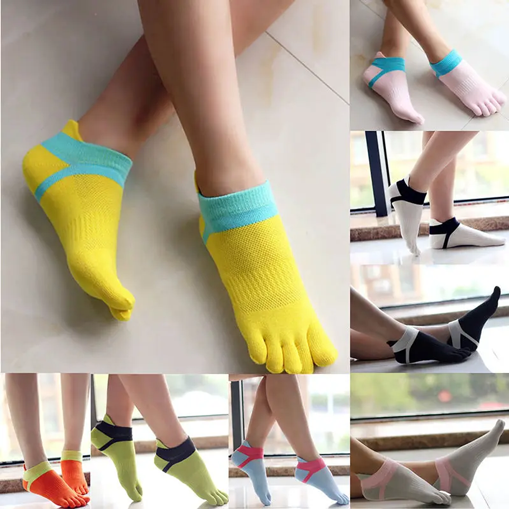 Toe Socks Woman Cotton Thin Soft Breathable No Show Socks