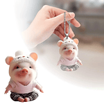 Cute Car Interior Acrylic Pendant Car Key Pendant Plain