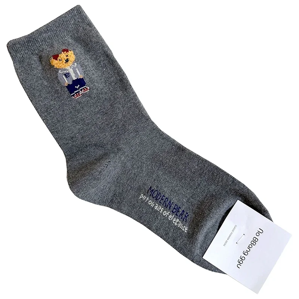 Good Quality Cartoon Elegant Lady Bear Women's Cute Socks Cotton Woman Novelty Breathable