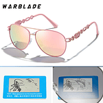 High Quality Womens Pilot Polarized Sunglasses Vintage Metal UV400 Shades Eyewear