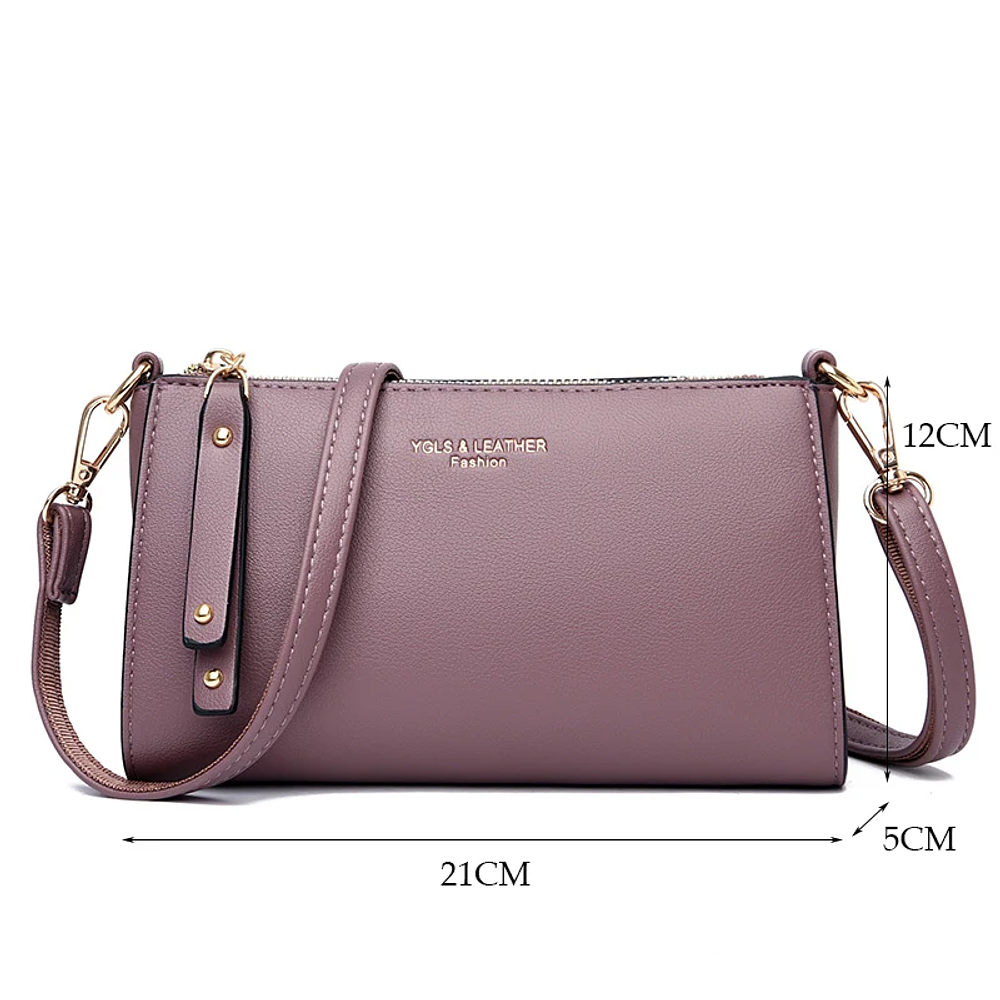 Ladies Mini Clutch Bag Fashion Crossbody Bags for Women Multi-pocket Shoulder Bag Female Leather Handbag