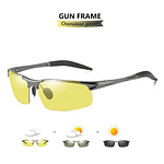 Fashion Photochromic Sunglasses Chameleon Polarized Sunglasses Anti-glare UV400 Eyewear nighttime