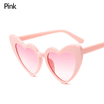 Heart Sunglasses Rimless Metal Frame Heart Shaped Sunglasses Gradient Lens Women Eyewear UV400 Protection