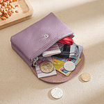 Retro Genuine Leather Coin Purse Zipper Small Wallets Card Holder Bag Portable Men Cowhide Money Purse Women Earphone Pouch