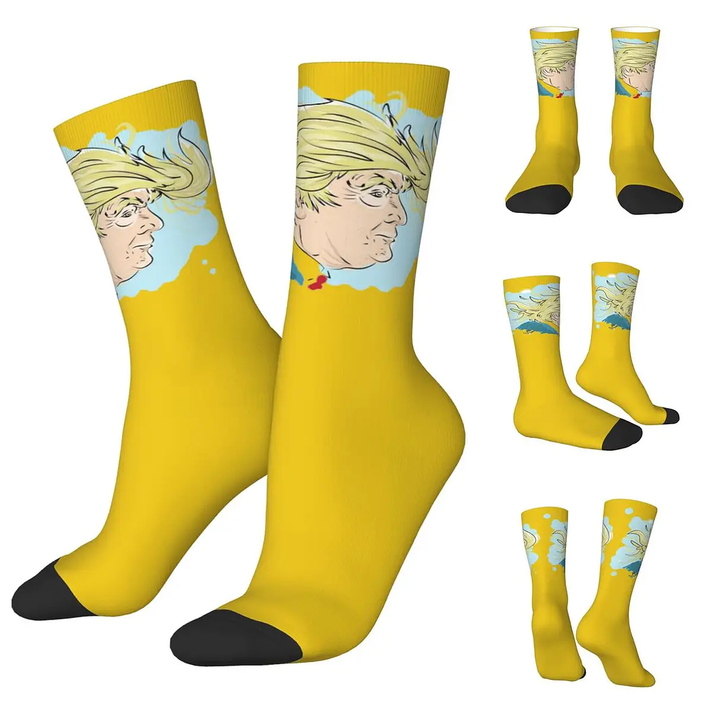 Donald Trump Cartoon Printed Socks