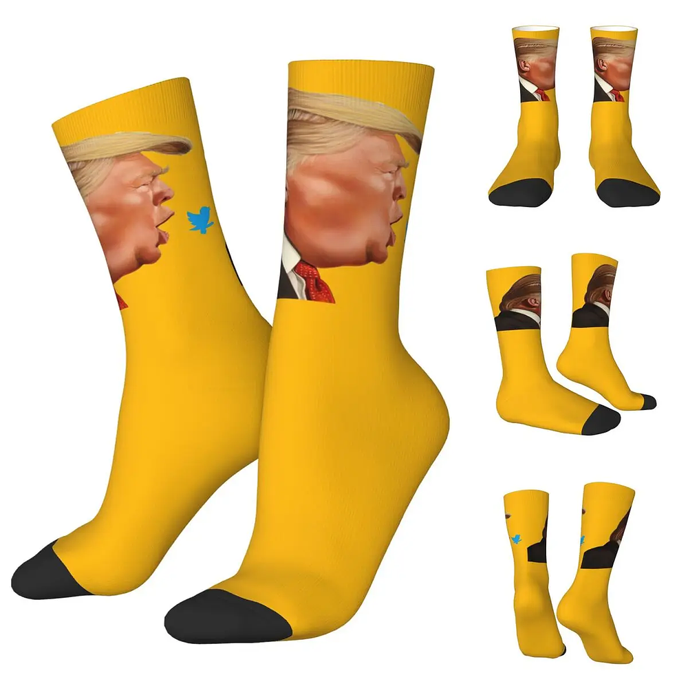 Donald Trump Cartoon Printed Socks