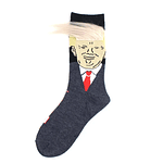 Fashion Novelty Funny Socks 3D Print President Donald Trump Crew Sock Men Male Harajuku Streetwear Hip Hop Skateboard Long Socks