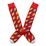 Medium and high tube knee socks Retro Illustration Abstract Fashion Cotton socks