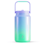 50oz Cup Meoky Large Capacity Vacuum Straw Cup with Lid Handle Stainless Steel Mug Water Bottle for Travel Active Lifestyle