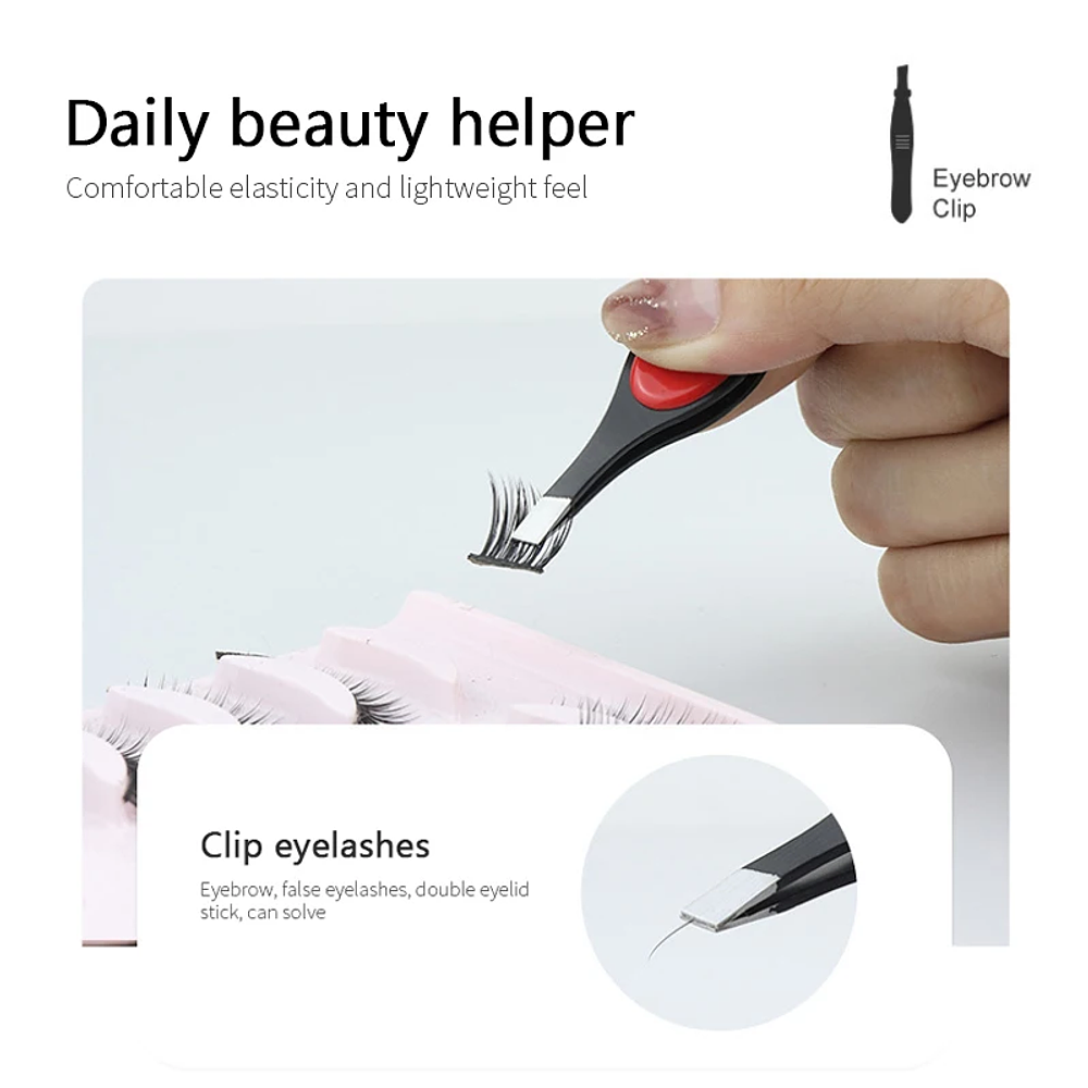 1PC Eyebrow Tweezer 5 Colors Hair Beauty Fine Hairs Stainless Steel Slanted Eyebrow Removal Makeup Tools