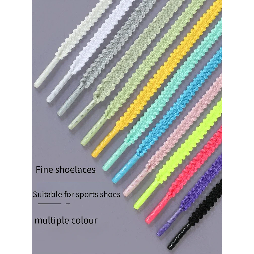 1Pair Elastic Rope Shoelaces for Casual Sneakers Tennis Shoelaces Flat Shoe Laces 120/140/160CM Shoes Accessories