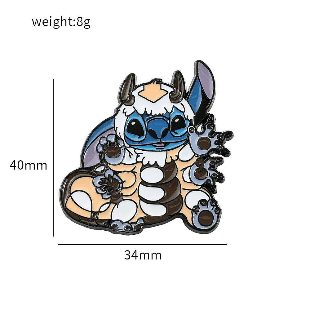 Stitch Lapel Pins for Backpack Accessories Cartoon Lilo & Stitch Enamel Brooch Jacket Badge for Kids Cute Jewelry Gifts