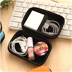 Mini Color Portable Earphone Bag Coin Purse Headphone USB Cable Case Storage Box Wallet Carrying Pouch Bag Earphone Accessories