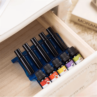 Drawer Storage Organizer Essential Oil Bottle Plastic Rack Durable Heat Resistant Essential Oil Bottle Display Stand