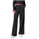 Women's Wide Leg Pants High Elastic Waisted Business Work Trousers Long Womens Petite Pants Casual