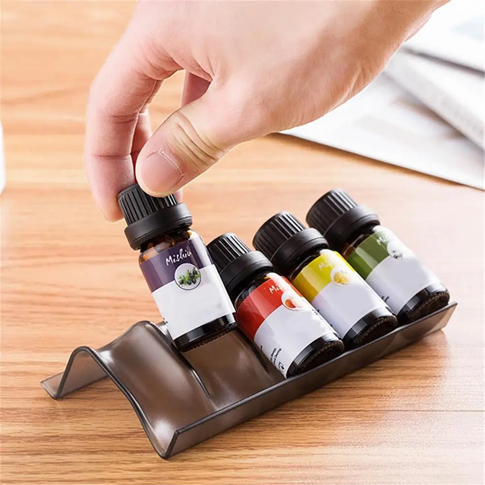 Drawer Storage Organizer Essential Oil Bottle Plastic Rack Durable Heat Resistant Essential Oil Bottle Display Stand