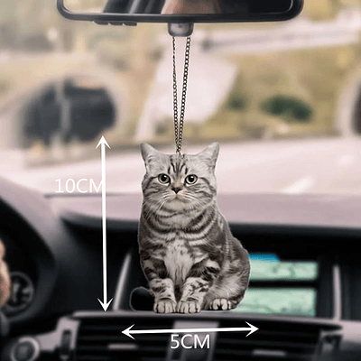 Cat or Dog Vehicle Hanging Ornament Car Accessories Interior Decoration View Mirror