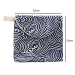 Women Portable Sanitary Napkin Tampon Storage Bag Cotton Travel Makeup Storage Bag Literary Zipper Coin Purse