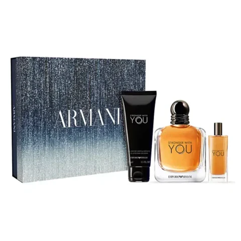 Armani Set Stronger With You 100ml+75ml+15ml Hombre