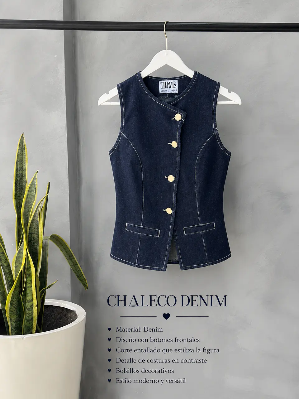 Chaleco Denim  1