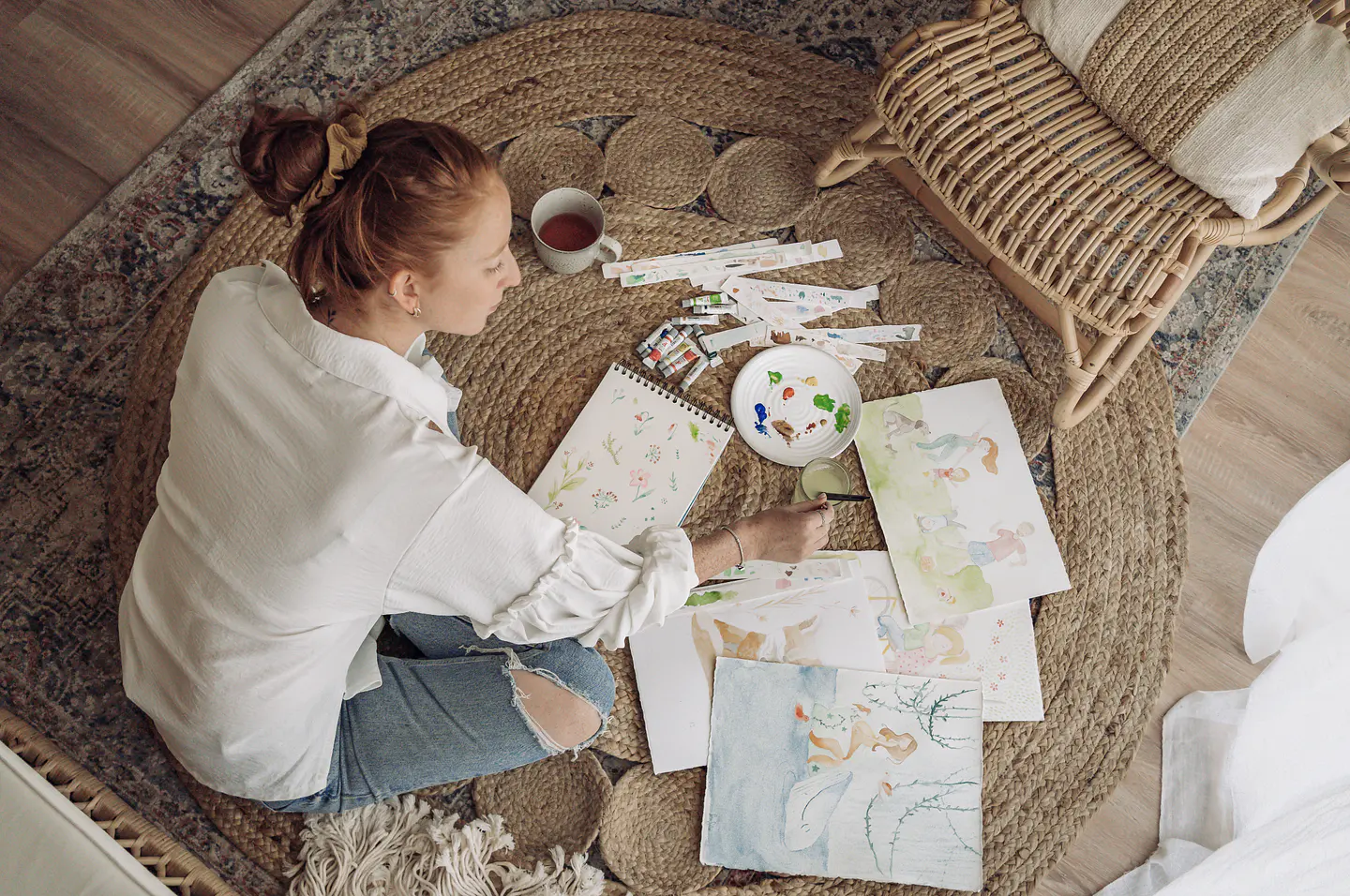 En la vida aprendemos pintando..