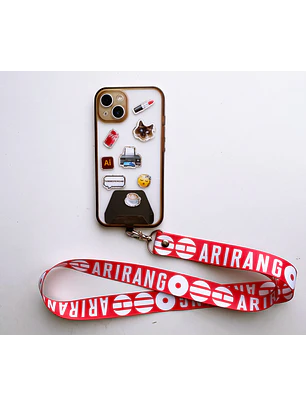 Porta celular Adhesivo para Lanyard 