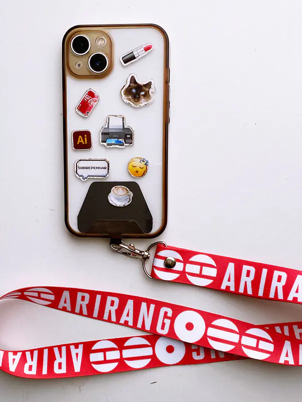 Porta celular Adhesivo para Lanyard  1