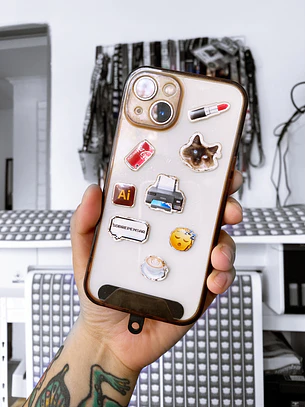 Porta celular para lanyard