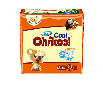 Pañales Chikool Cool Talla M Pack 176 Un (8 paquetes x caja)