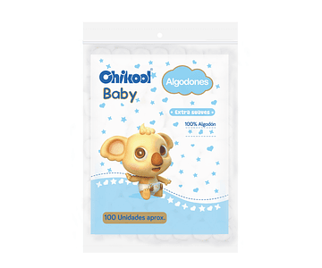 Algodón Chikool 100 unidades (24 paquetes x caja)