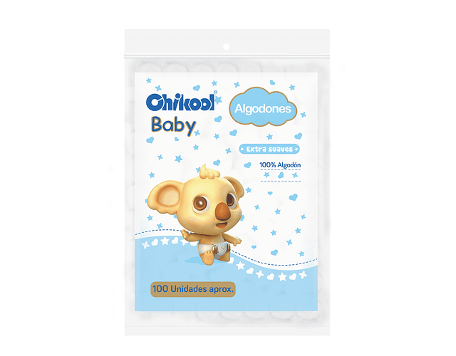 Algodón Chikool 100 unidades (24 paquetes x caja)