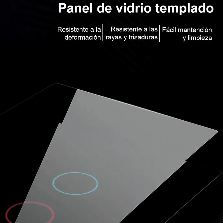 Interruptor Inteligente WiFi un efecto 9/32 - Negro 3