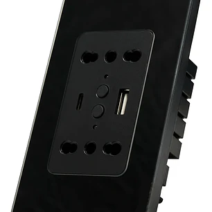 Enchufe Inteligente Wifi Doble + Usb + C - Negro