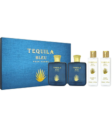 Estuche Tequila Bleu Baharara Edp 100ml + 170ml S/G + 100ml A/S + 170ml B/L Hombre