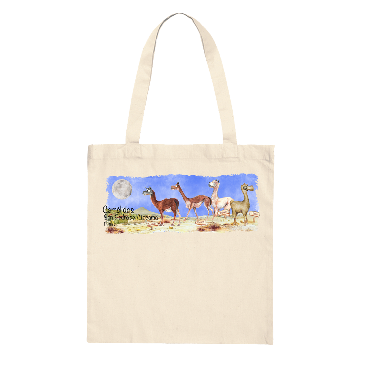 Tote bag camélidos de Chile