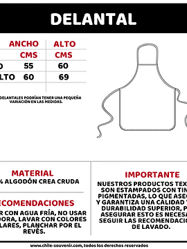 Delantal crea huemules