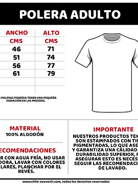 Polera alpaca caricatura