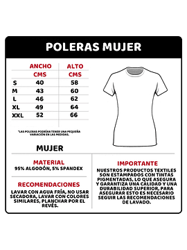 Polera mujer batik chucao 