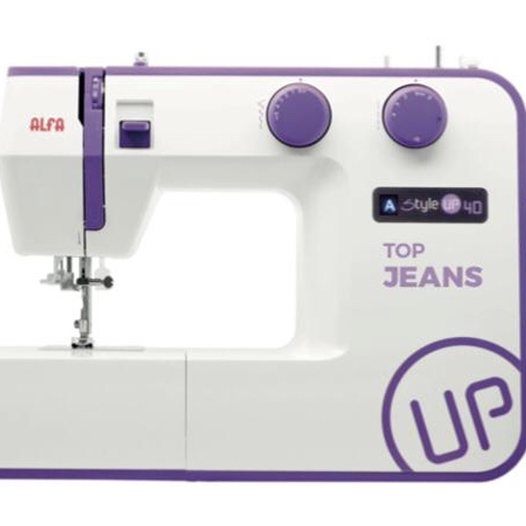 Máquina Alfa Mod Style 40 UP | Ideal para jeans, telas gruesas y proyectos creativos 2