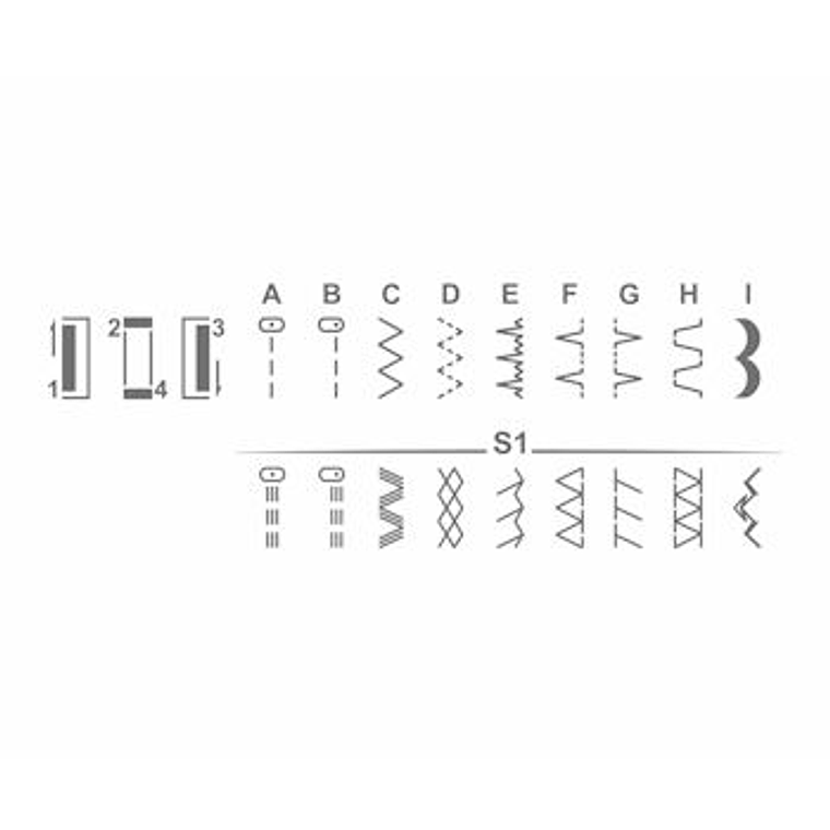 Máquina de Coser ALFA Style 30 – 19 puntadas, 6 filas de arrastre,  para jean y tejidos gruesos 4