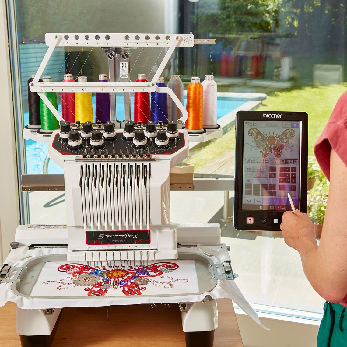 BORDADORA BROTHER MOD PR-1050X 8