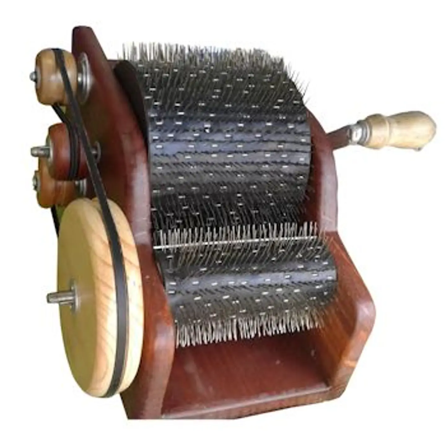 Escarmenadora Manual de Lana 20cm – Cardadora para Fibras, Lana y Algodón 1