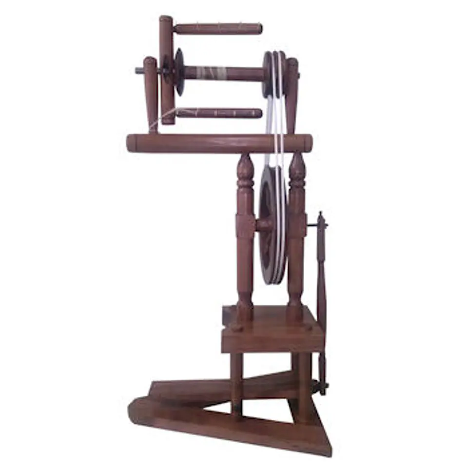 Rueca Artesanal de Pedal – Hila lana de oveja (80 g por carrete) 4
