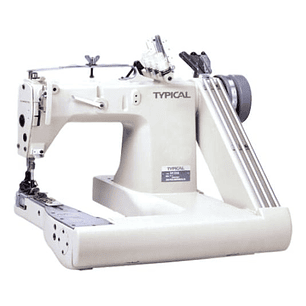 Cerradora de Codo Typical GK398-364H/2P – 3 Agujas, Puller, 4000 ppm, Para Ropa de Trabajo y Materiales Medianos a Pesados
