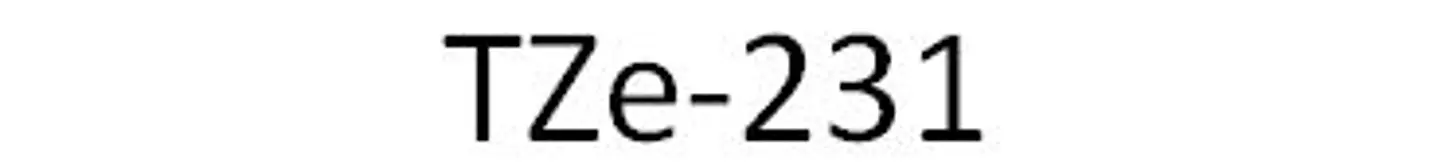 TZE231 CINTA LAMINADA NEGRO 12MM X 8MT 2