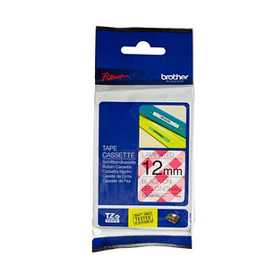 TZEMPRG31 PATRÓN CUADROS  ROJO 12MM X 4MT