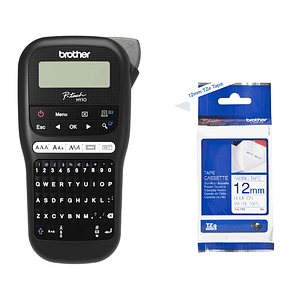 ETIQUERADORA  PT-H110BK + CINTA TEXTIL TZE-FA3